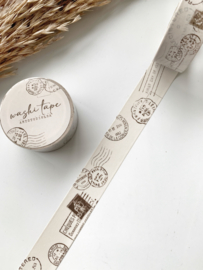 Washi tape Studio Lea - Vintage  Mail  20mm