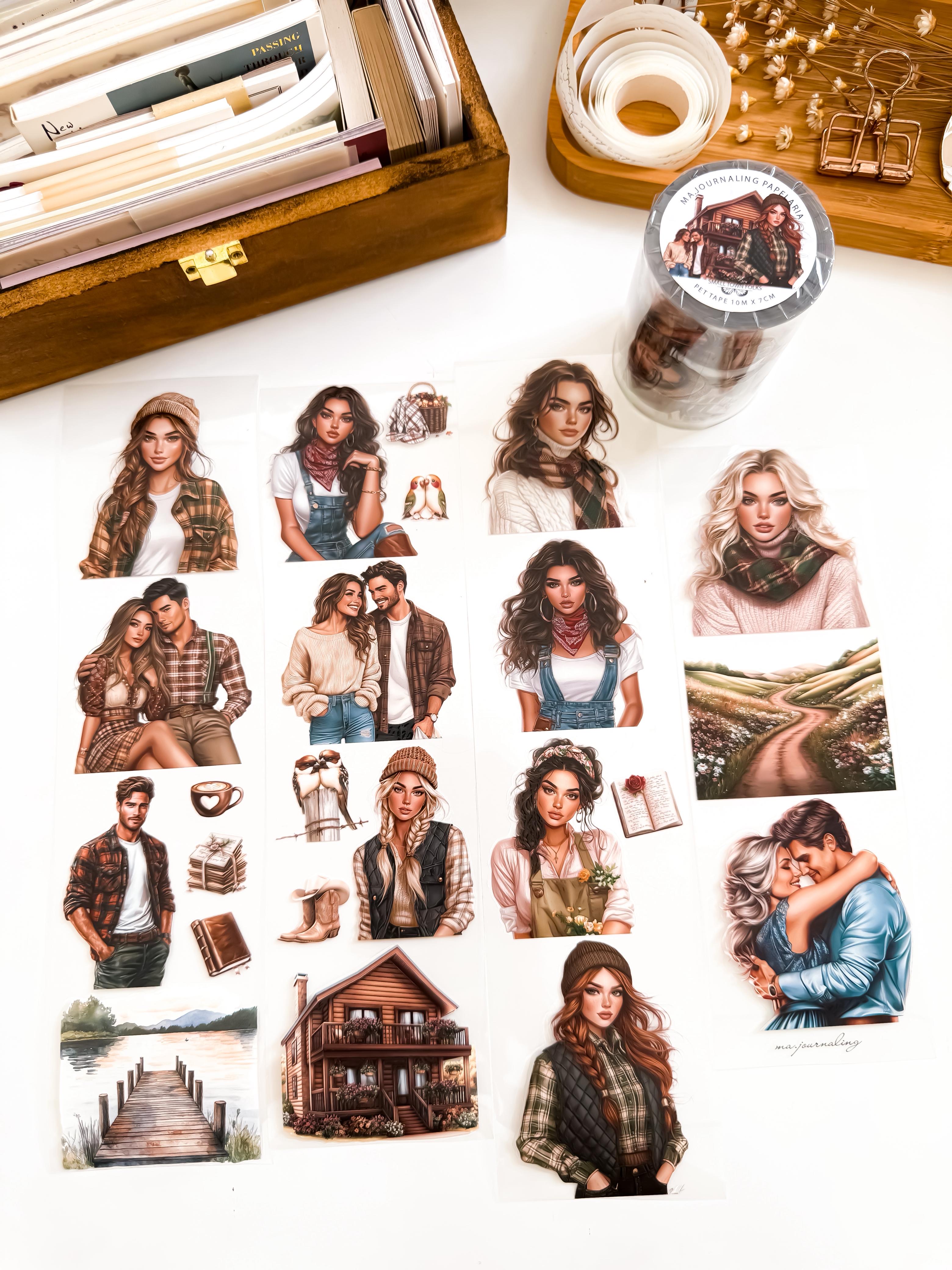 Ma.Journaling  Small Town Folks  3D Pet sample