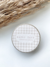 Washi tape Studio Lea - Thin soft colored gingham Pink