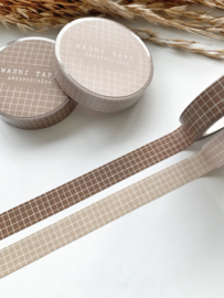 Washi tape Studio Lea - SETJE Soft Colored Grid DARK / LIGHT10mm