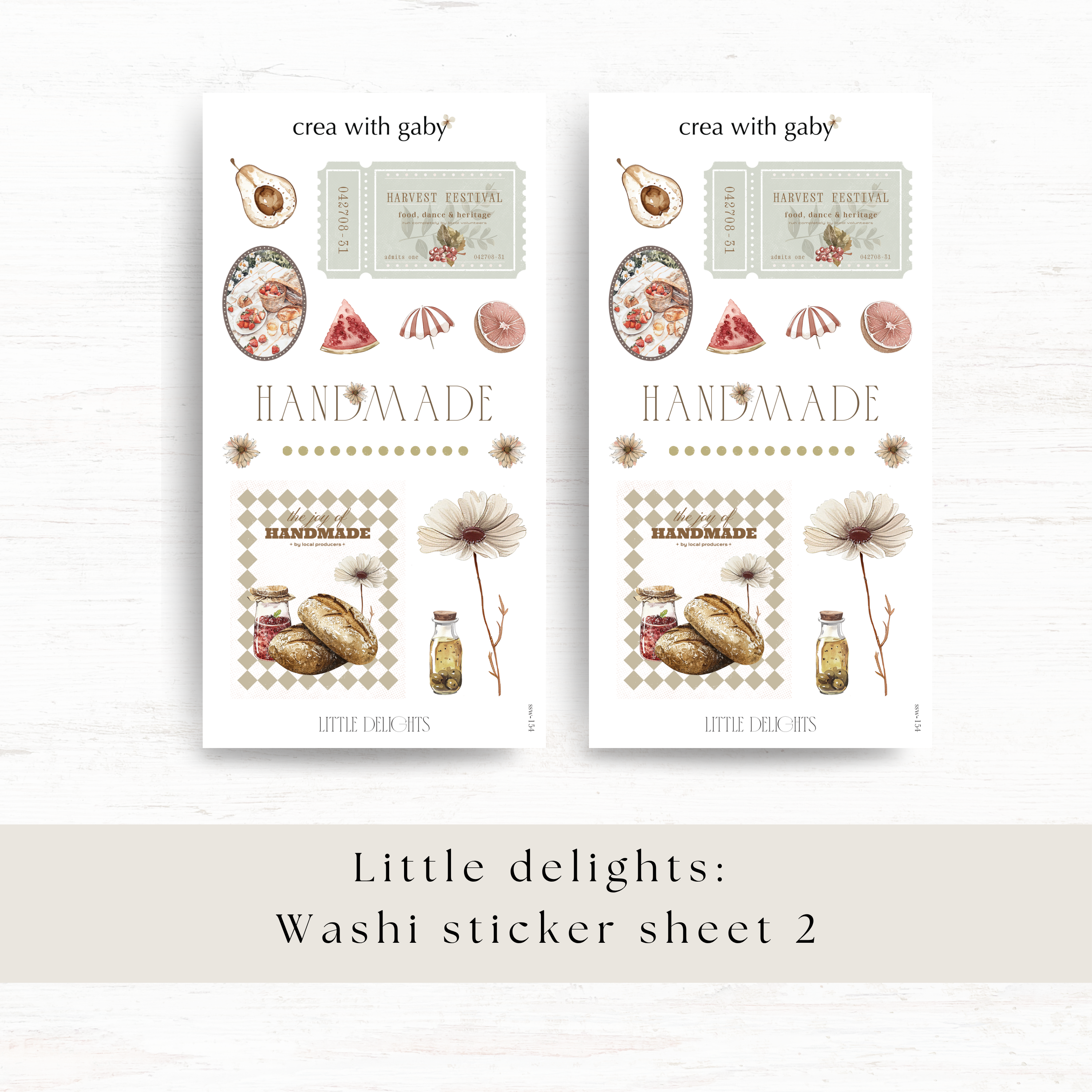 Crea wiht Gaby - Deco sticker - Little delights no 2