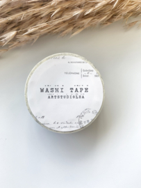 Washi tape Studio Lea - Vintage ephemera white