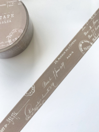 Washi tape Studio Lea - Vintage ephemera brown