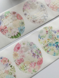 Papier Tape  Flower Scroll Special Edition 7 -  Sample