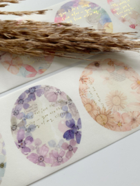 Papier Tape  Flower Scroll Special Edition 7 -  Sample