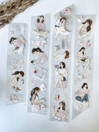 Kiss-cut Pet tape SAMPLE  Books & Journal  Katkreates