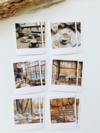 Studio by Lea - sticker pakketje  Fall Cafe Polaroid