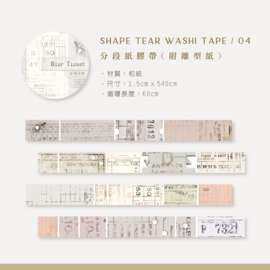 MU Washi tape CUT Blur Ticket