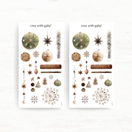 Crea wiht Gaby - Deco sticker - Vintage Christmas Wishes no 2