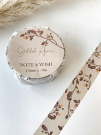 Note and Wish Gilded Acorn