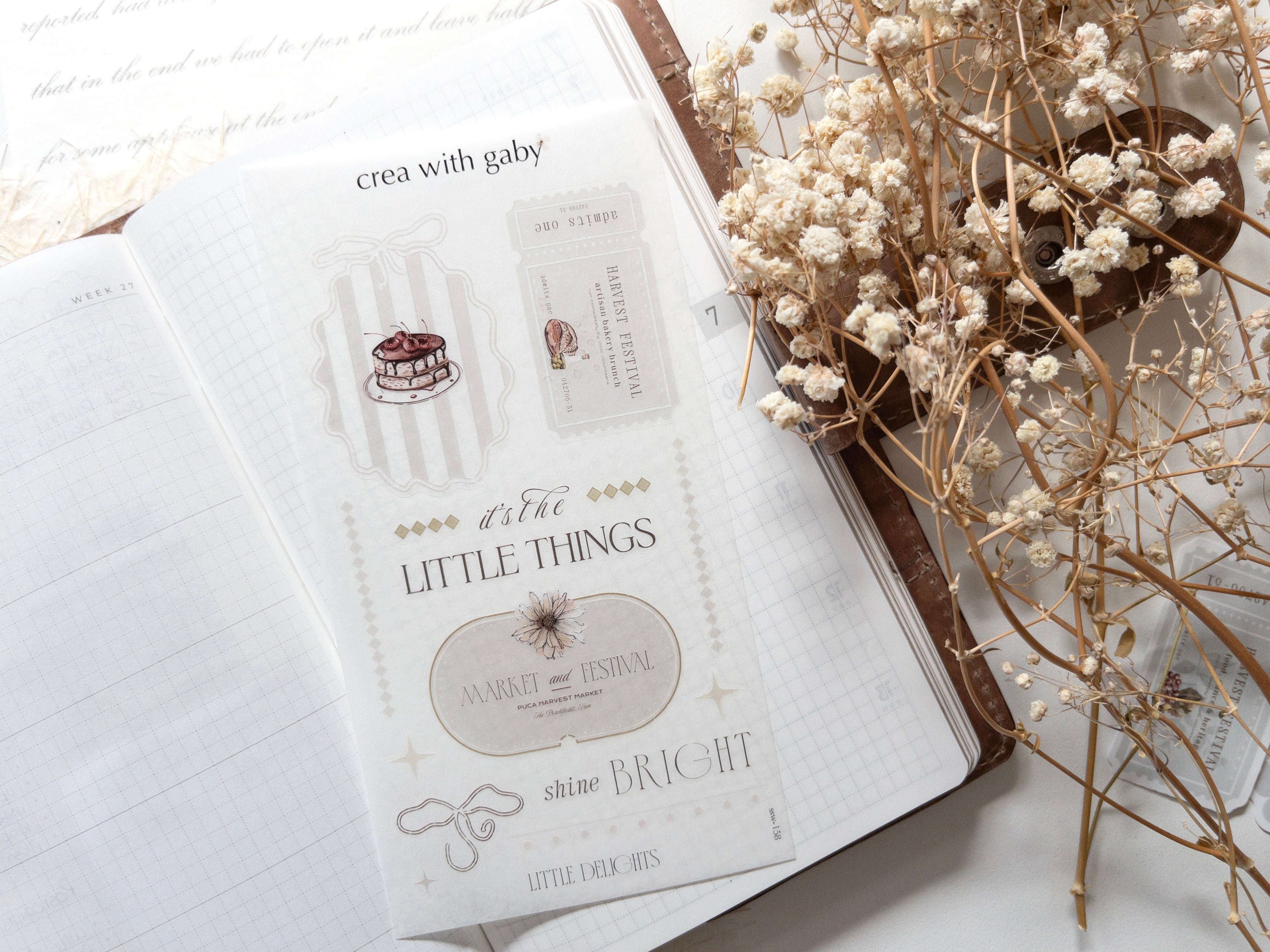 Crea wiht Gaby - Deco sticker - Little delights no 6