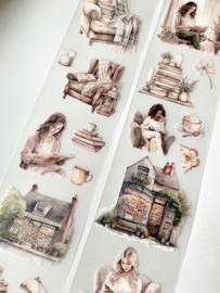 Washi Tape Studio By Lea - Book Lovers PET Tape Sample