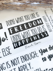 Words and Quotes  Sample  2.5 meter