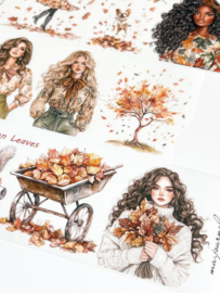 Ma.Journaling  Autumn Leaves 3D Pet sample