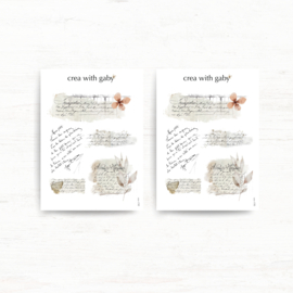 Crea wiht Gaby -Washi sticker -  Vintage Spring