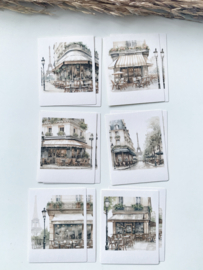 Studio by Lea - sticker pakketje  Cafe in Paris Polaroid