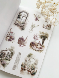 Sticker book -Spring Cottage - Creawithgaby