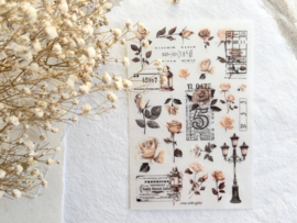 Crea wiht Gaby - Rub-on sticker- Vintage Ticket