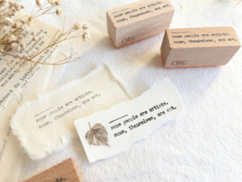 Crea with Gaby - Stempel - Some people are art