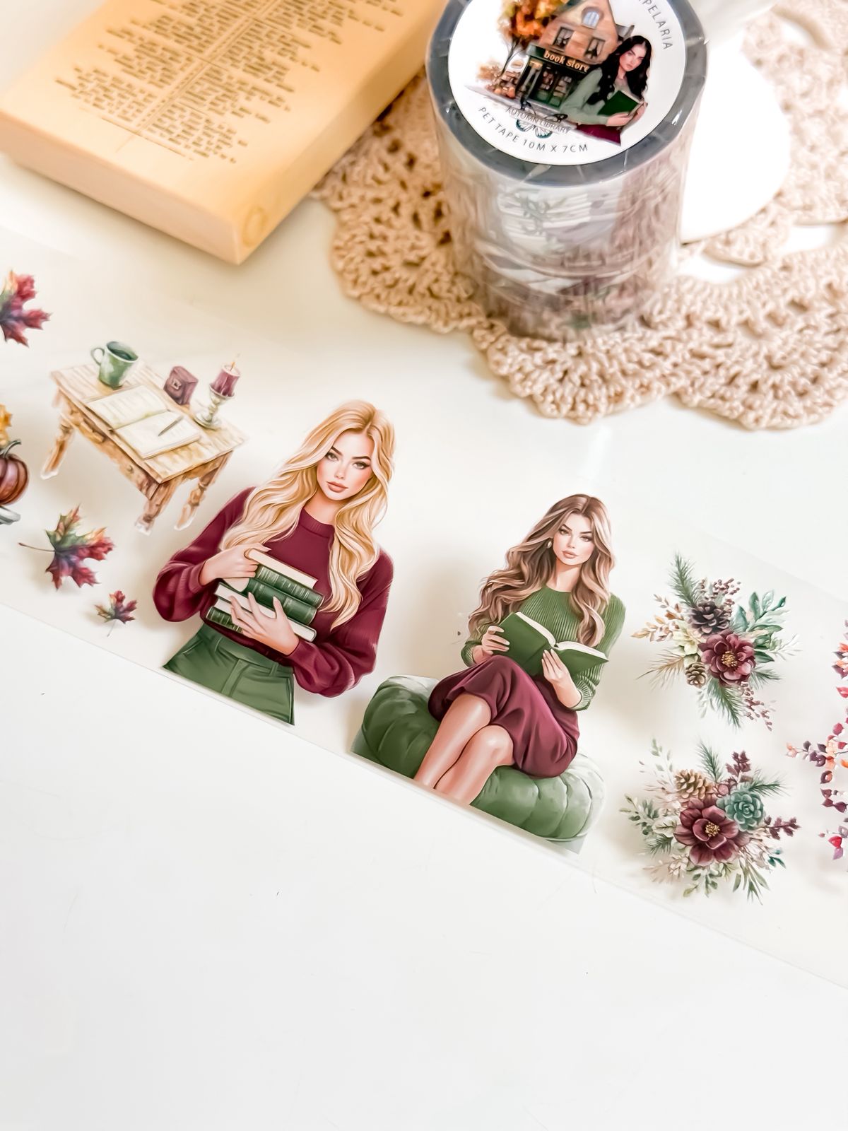 Ma.Journaling  Autumn Library 3D Pet sample