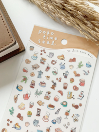 Mindwave Sticker Poko time seal KOFFIE