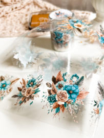 Ma.Journaling  Rust and Teal Symphony 3D Pet sample
