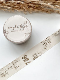 Washi tape Studio Lea - Vintage Numbers 20mm