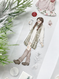 Kiss-cut Pet tape ROL  Holly Winter Katkreates