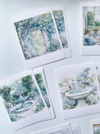 Studio by Lea - sticker pakketje  Blue Spring Polaroid