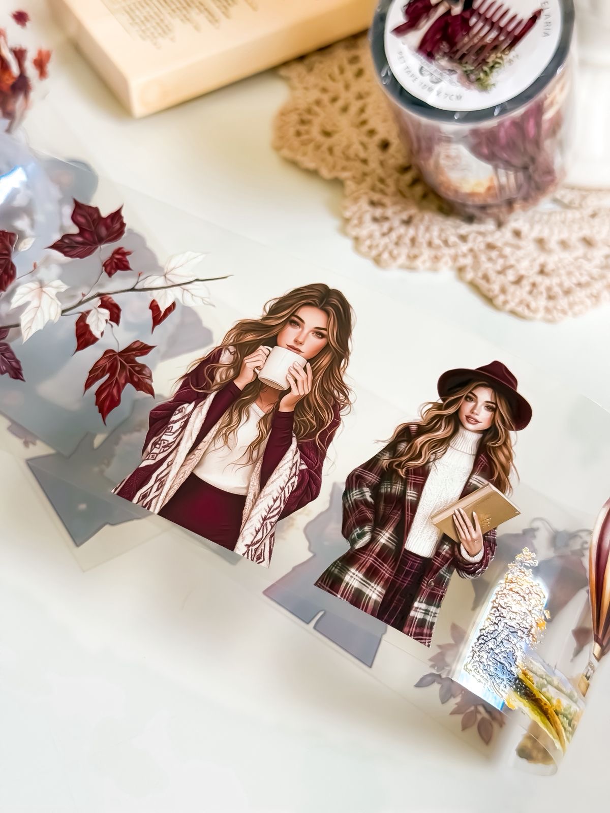 Ma.Journaling  Amazing Burgundy 3D Pet sample