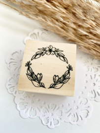 Stempel Bloemen Krans