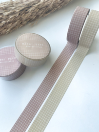 Washi tape Studio Lea - Vintage beige grid