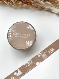 Washi tape Studio Lea - Vintage Collage Pattern DARK