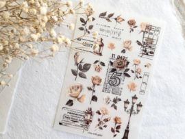Crea wiht Gaby - Rub-on sticker- Vintage Ticket