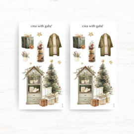 Crea wiht Gaby - Deco sticker - Vintage Christmas Wishes no 4