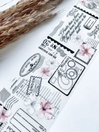 Pet tape Pink & Silver Voyage  sample