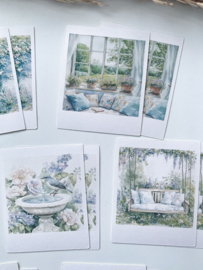 Studio by Lea - sticker pakketje  Blue Spring Polaroid