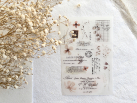 Crea wiht Gaby - Rub-on sticker- Vintage Ephemera