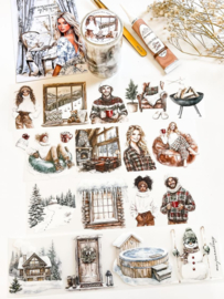 Ma.Journaling  Winter Cabin  Pet sample