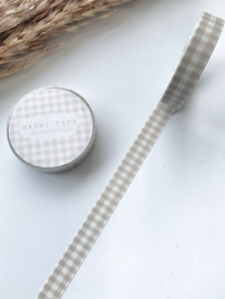 Washi tape Studio Lea - Thin soft colored gingham Nude