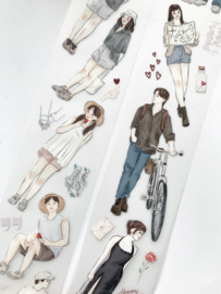 Kiss-cut Pet tape SAMPLE  Soulmates  Katkreates