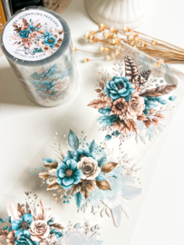 Ma.Journaling  Rust and Teal Symphony 3D Pet sample