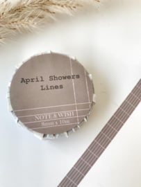 Note and Wish April Showers Lines
