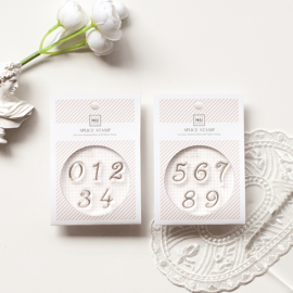 MU Clearstamp sierlijke cijfers 0 t/m 9