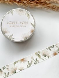 Washi tape Studio Lea - White Daisy Flower