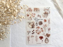 Crea wiht Gaby - Rub-on sticker- Autumn deco