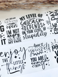 Words and Quotes  Sample  2.5 meter