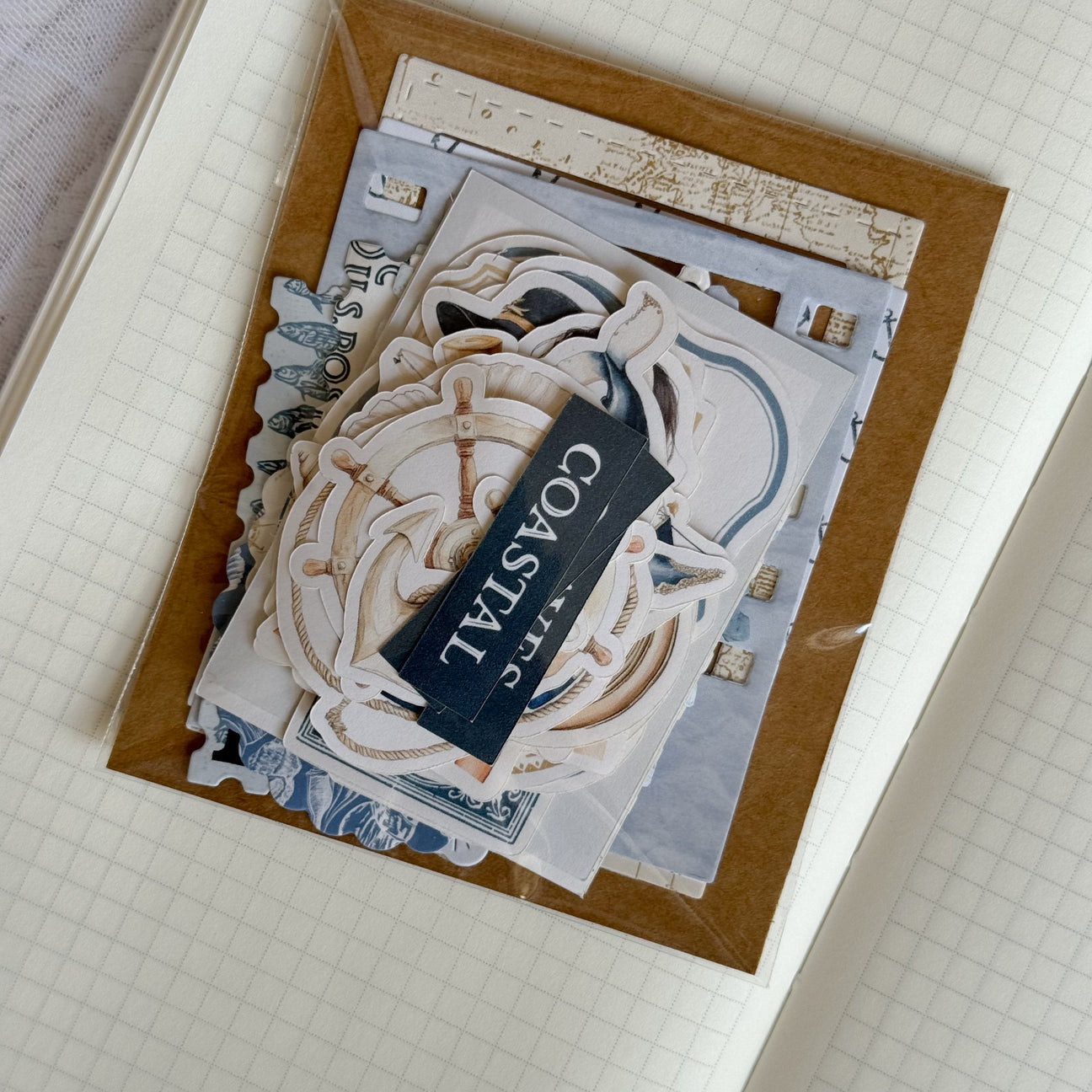 Studio by Lea - sticker pakketje  Nautical ephemera die cut