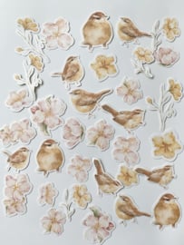 Studio by Lea - Sticker Cottage Spring Blossom Zalm kleur