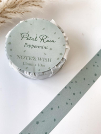Note and Wish Petal Rain Peppermint